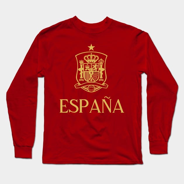 España Gold Long Sleeve T-Shirt by VRedBaller